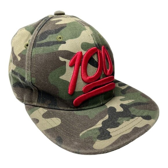 Leader Other - 100 Year Anniversary Hat‎ Cap Snap Back Green Camo Camouflage Baseball Men
